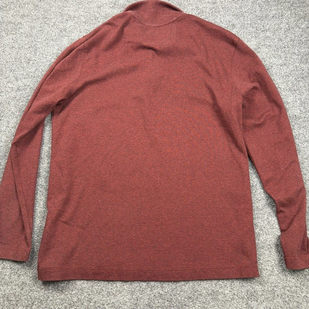 Banana Republic Luxury Touch 1/4 Zip Pullover‎ Lightweight Sweater Mens L Red